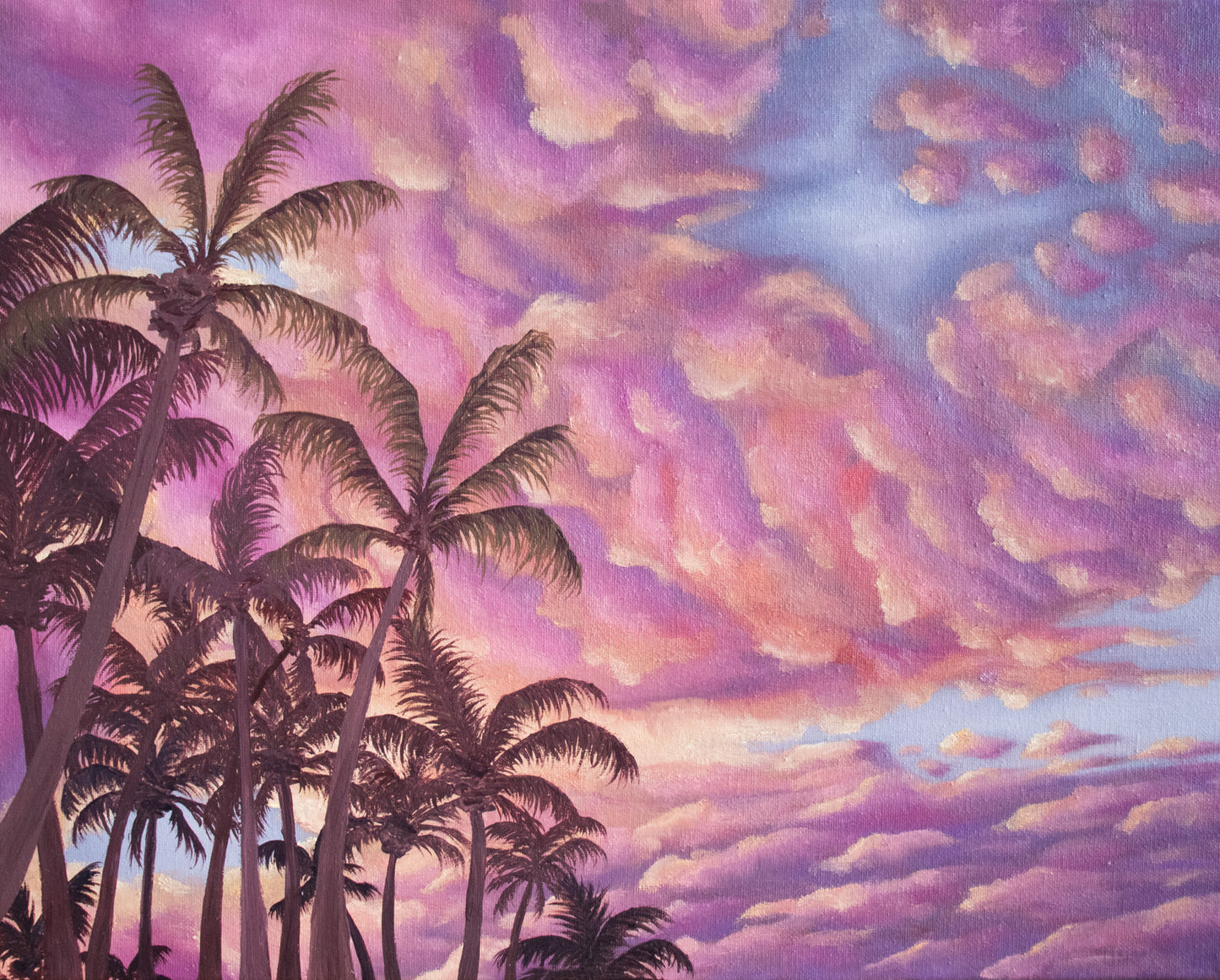 “Palm silhouette” Art Print A4