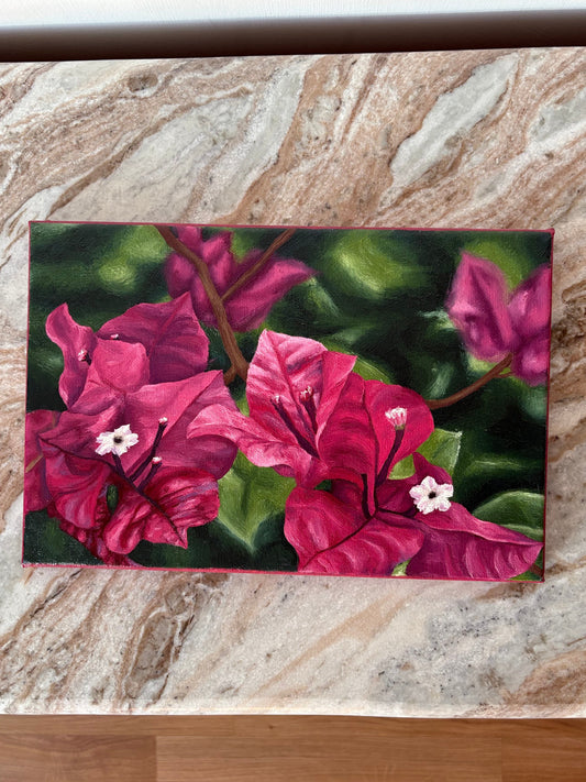 “Paper Flower” original 12x8” oil